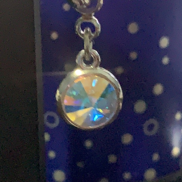 COPY - COPY - NWOT MYKA BRIGHT RHODIUM SILVER Med. HOOP … - Picture 10 of 13